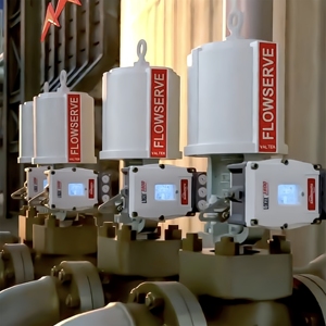 Válvula de Control Angular Lineal MARK ONE de FLOWSERVE, Válvula de Cilindro de Resorte, Actuador Neumático, Posicionador de Válvula Flowserve, Proveedor - Product Image 2