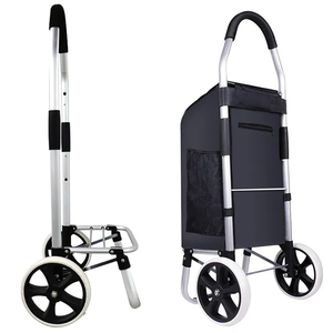 Tas Troli Belanja Lipat Portabel, Tas Troli Belanja Lipat Logam Portabel Portabel Roda Lipat Murah - Product Image 1