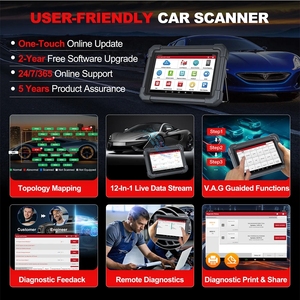X431 10.1'INCH เครื่องมือสำหรับรถยนต์ CAN FD OBD 2 OBD2 ระบบเต็มรูปแบบ - Product Image 2
