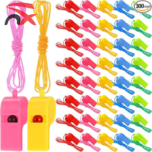 Toptan özel plastik spor antrenör düdük net ses islık referans düdük kordon ve anahtarlık halkaları ile - Product Image 2