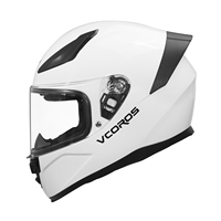Casque de moto intégral en ABS VF103 homologué DOT, léger pour adultes avec visière transparente - Course moto et utilisation sur route