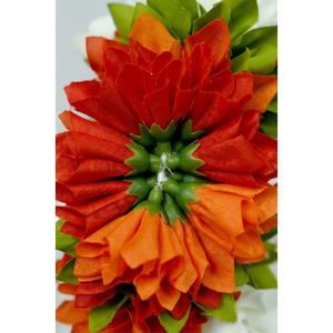 Guirnalda de Flores Artificiales Blancas y Naranjas, Decorativa, Colgante, para Bodas, Festivales, Templos, Decoración Floral para el Hogar - Product Image 4
