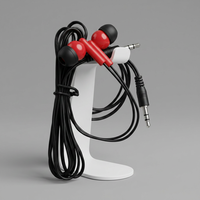Écouteurs intra-auriculaires jetables économiques avec embouts en PVC, filaires, interface 3,5 mm, 120 cm, pour guides touristiques, musées et visites de la ville