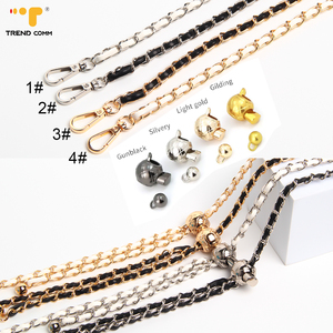 TPU Chất liệu iPhone 16 Tương thích trường hợp điện thoại với kim loại PU Túi da chuỗi điện thoại dây buộc treo cổ điện thoại di động Dây đeo - Product Image 4