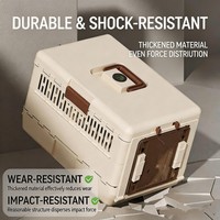 Transportín Plegable y Transpirable para Mascotas, con Ventana Lateral de Gran Capacidad, para Perros y Gatos Pequeños y Medianos, para Viajes al Aire Libre