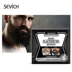 OEM Professional Bart Haarfarbe Farbstoff Bio schwarz Haar Shampoo für Männer Bart Farbe Farbstoff