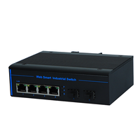 Gestión de red de grado industrial Tipo Gigabit 2 Óptico 4 Fibra eléctrica Extender Conmutadores de red Conmutador Ethernet