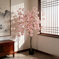 Pohon Sakura Mewah 180cm, Cabang Buatan Seperti Asli, Pohon Bunga Sakura untuk Dekorasi Pernikahan dan Rumah, Pohon Bunga untuk Latar Belakang