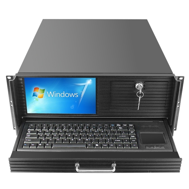 Drawer Keyboard All in One PC Workstation with LCD/LED Screen I3/i5/i7 I9 Series CPU 19 Inch Standard Rackmount 4U IPC