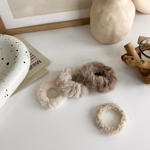 Vente Chaude Automne Hiver <span class=keywords><strong>Multi</strong></span>-Styles Tricot Peluche Chouchous Cheveux Femmes Bandes Élastiques Automne Hiver Accessoires Cheveux - Product Image 5
