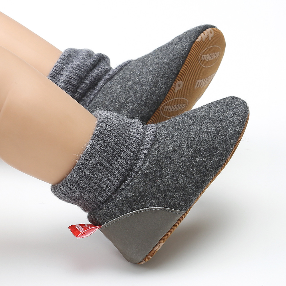 Зимние детские высокие сапоги на хлопковом подкладе теплые От 0 до 1 года; Прогулочная обувь