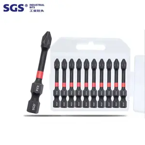 SGS مصدر الشركة المصنعة Mizi 25-جودة عالية S2 مادة فوسفات أسود عالي الجودة غلاف تأثير بت مفك البراغي