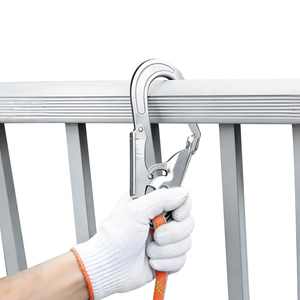 Mousqueton en acier robuste <span class=keywords><strong>à</strong></span> ouverture de 60 mm - 25 kN, protection contre les chutes, pour l'escalade et le sauvetage - Product Image 6