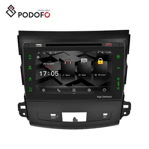 Podofo Android 13 Autoradio 8 Core 9 ''Auto DVD-Player für Mitsubishi Outlander 2006-2012 Carplay Android Auto WiFi 4G BT FM RDS