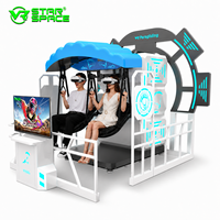 Simulador de Cine VR para Parques de Diversiones Interiores, Entretenimiento 9D Star VR, Simulación de Vuelo en Parapente, Máquina de Juegos VR para Negocios