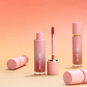 MLM beauty manufacturer LOW MOQ Vegan Makeup Creamy Nude Lip Gloss Private Label Matte Lasting Smudge Proof Red Liquid <b>Lipstick</b> - Product Image 2