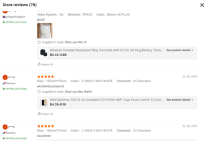 Cuộc sống thông minh cảm ứng bền Bảng điều chỉnh Dimmer chuyển đổi chúng tôi AU 120 mét cho wifi từ xa điều khiển bằng giọng nói tường thiết bị chuyển mạch tương thích Alexa Google - Product Image 6