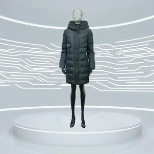 Piumino donna nero ineguagliabile Comfort e raffinatezza cappotto di cotone progettato per il freddo