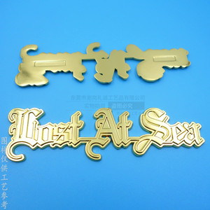 Placa de Identificación de Metal de Aleación de Zinc Personalizada, Letrero Electrochapado, Etiqueta Adhesiva para Botellas de Vino, Herrajes Fundidos a Presión - Product Image 3