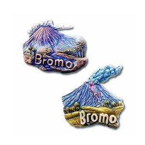 Logotipo personalizado Impresión de resina Regalo de viaje Tenerife Indonesia <span class=keywords><strong>Volcanica</strong></span> Paisaje Volcán Recuerdo Imán de nevera - Product Image 2