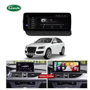 Android đài phát thanh xe với Android tự động và Apple Carplay tích hợp 12.3 "inch màn hình cho <span class=keywords><strong>Audi</strong></span> Q5 2009-2017 <span class=keywords><strong>GPS</strong></span> navigation Máy nghe nhạc - Product Image 1