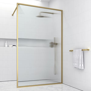 <span class=keywords><strong>Mampara</strong></span> de <span class=keywords><strong>Ducha</strong></span> de Vidrio Templado para Baño, con Textura Grabada, Diseño Acanalado, Corte a Medida - Product Image 1