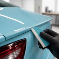 Film de protection de peinture (PPF) TPU auto-cicatrisant brillant pour voiture, couleur bleu brise marine, 1,52 m x 15 m, vente en gros