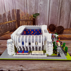 Juguetes para niños, campo de fútbol educativo, rompecabezas 3D, modelo de Micro bloques, estadio de tráfico antiguo, bloques de diamante, modelo de estadio, juguetes DIY - Product Image 2