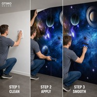 Peinture murale personnalisée Galaxie sur toile, Nébuleuse Nuit Étoilée, Papier peint mural sur mesure, Décoration murale pour Chambre, Chambre d'enfants, Hôtel