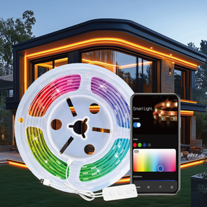 Tira de Luces LED Inteligente RGBIC de 5V USB, Control por Aplicación WiFi 2.4G, Sincronización con Música, Funciona con Alexa, <span class=keywords><strong>Google</strong></span> <span class=keywords><strong>Home</strong></span>, Tuya, Temporizador, Control por Voz - Product Image 5