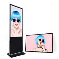 Écran d'affichage numérique multimédia Android LCD LED d'intérieur de 43 pouces, lecteur publicitaire sur pied