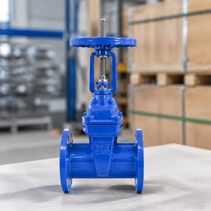 Vanne à opercule à bride assise robuste industrielle avec tige montante OS&Y pour la conduite de traitement des eaux municipales - Product Image 4