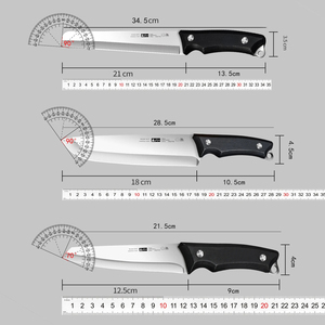 超锋利黑木水果刀切肉蔬菜厨师刀每日户外西瓜刀。 - Product Image 6