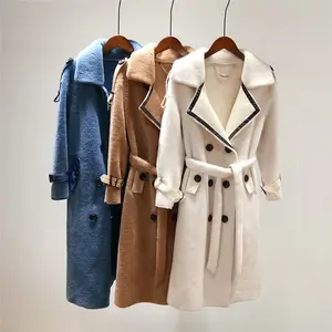 Fashion Lamb Woolen Coat Outerwear Female Winter 2021 New Loose Sheep Shearing Wool Coat Mother Women's Thick Warm Coat Jacket