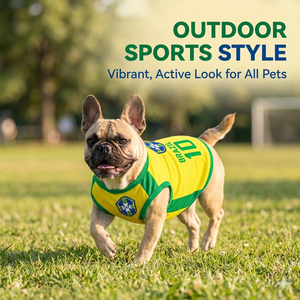 Camiseta de fútbol transpirable de malla para perros, disfraz de primavera/verano, suéter para perros, venta al por mayor - Product Image 3