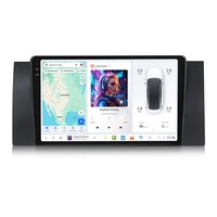 Navifly DUDUAUTO 2Din Autoradio Écran Tactile Lecteur de Musique pour BMW X5 1999-2006 E39 GPS BT 4G WIFI Carte FM 2K
