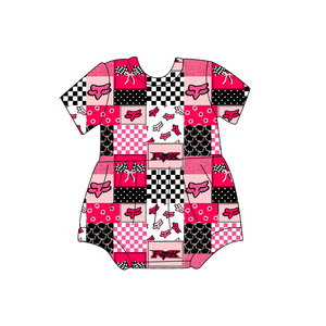 Bebek Giysileri 0-2Y Yaz Unisex Tulum Tulumlar Damalı Baskı Spandex Bambu Elyaf Fermuar Kapatma Yıkanabilir Rahat Kısa - Product Image 2