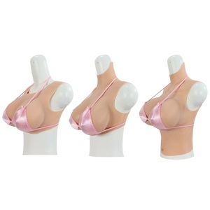Prothèses Mammaires en Silicone Médical 100% Réalistes Coupe G pour Travesti, Crossdresser, Hommes Sissy, Drag Queen, Transgenre – 6 Couleurs <span class=keywords><strong>Cosplay</strong></span> - Product Image 1