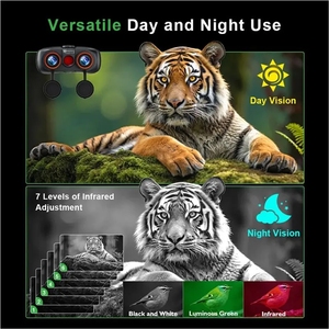 Jumelles de vision nocturne infrarouge 3D VR à l'œil <span class=keywords><strong>nu</strong></span>, 1000M, caméra télescope numérique 4K UHD pour la chasse avec boussole et vue en direct - Product Image 5