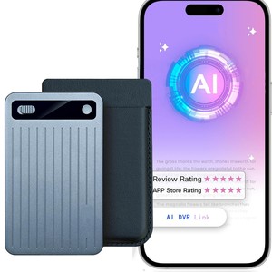 Registratore Vocale AI Ultra Sottile da 64GB con Custodia, Registratore Vocale Digitale Intelligente AI con App, Registrazione <span class=keywords><strong>Audio</strong></span> Magnetica per Riunioni - Product Image 3
