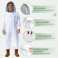ZHILI BEE 35-teiliges Imkerei-Starter-Set mit Imkeranzug, Smoker, Werkzeugen und Oxford-Tasche, Neu mit 3 Monaten Garantie, XL-Größe für Männer & Frauen