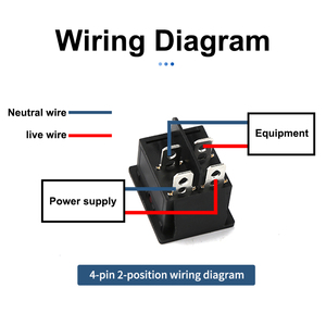 สวิตช์เปิด/ปิด4พิน/6Pin KCD4สวิตช์ไฟ16A 250VAC/ 20A 125V 35x25.5x10mm - Product Image 6