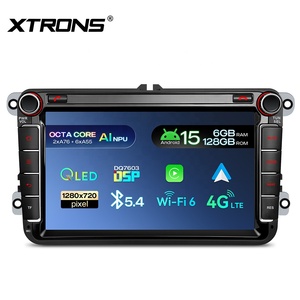 XTRONS Radio de Auto Android 15 de 8 Pulgadas y 6+128 GB para VW Skoda SEAT con Wi-Fi 6, 4G LTE Global, Bluetooth 5.4, LED, CANbus, Salida Coaxial RCA - Product Image 2