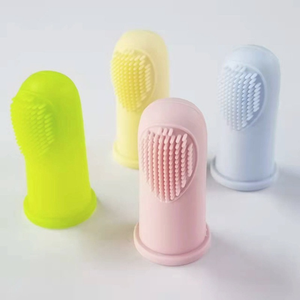 Cepillo de dientes de dedo de silicona ecológico ultra suave, accesorio de limpieza y baño para mascotas, cepillo para perros - Product Image 5