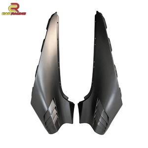 New Update Ryft Style Dry Carbon Fiber Body Kit Glossy Twill Weave Front Lip Fender Spoiler Side Skirts <b>Diffuser</b> for - Product Image 6