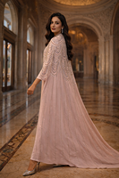 Caftan arabe de luxe de Dubaï, robes de soirée élégantes pour mariage, robes longues avec décorations de perles et de fleurs, robe de soirée longue