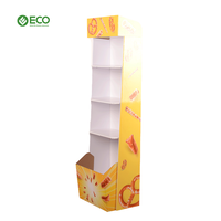 Soporte de exhibición personalizable para aperitivos de supermercado, estante ecológico de patatas fritas de nuevo diseño para exhibición de patatas fritas