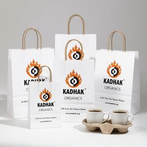 Bolsas de Papel Kraft para Café para Llevar, Tamaños Personalizados e Impresión de Logotipo para Empaquetado de Cafeterías - Product Image 3