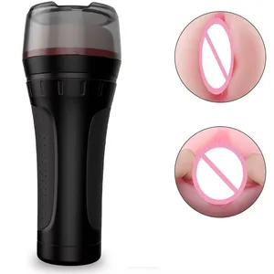S-Hande-Juguetes sexuales de silicona suave para hombres, juguetes vaginales para masturbarse, copa de masturbación con textura 3D