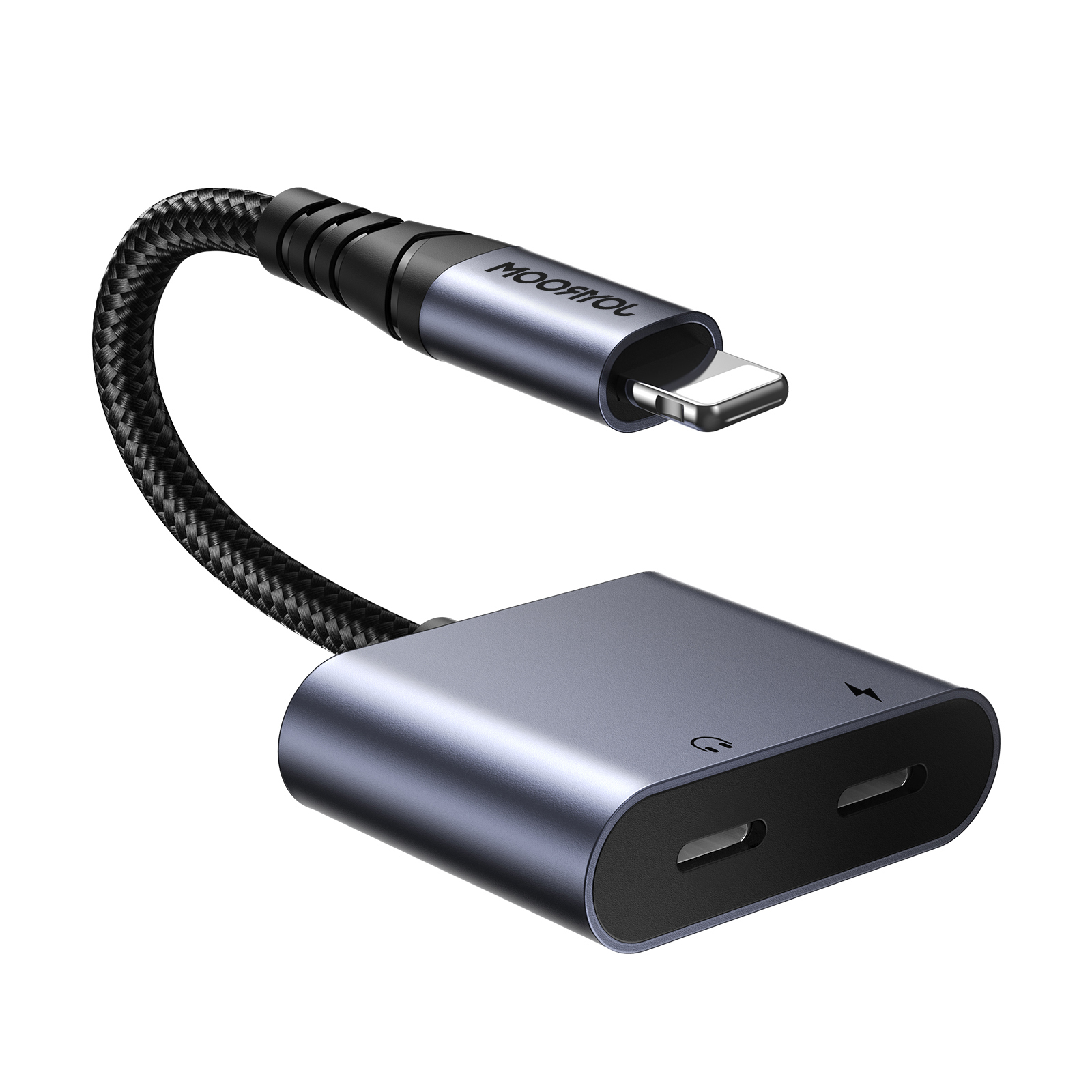 JOYROOM 2-in-1 Audio Adapter Audio Splitter for Ios 14 Above Connector Headphone Splitter 2 in 1 Audio Cable Adapter